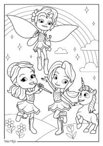 Rainbow Rangers Coloring Pages