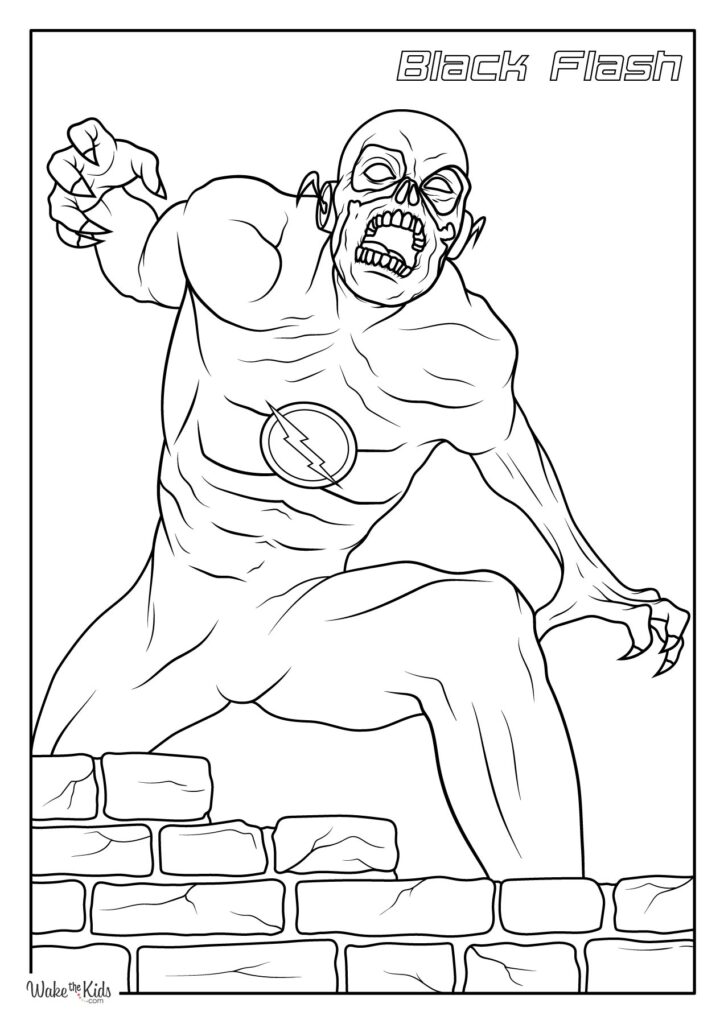 The Flash Coloring Pages (Free Printable PDFs) | WakeTheKids