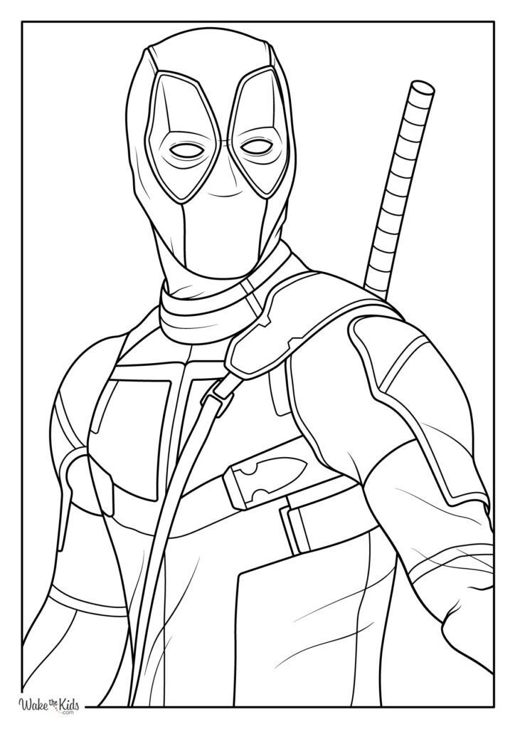 Deadpool Coloring Pages
