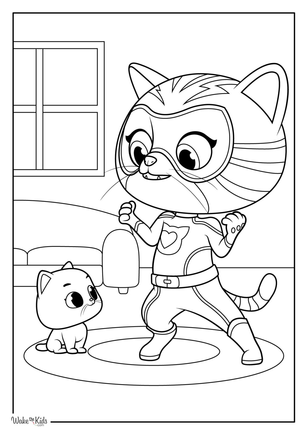 SuperKitties Coloring Pages (Free Printable PDFs) | WakeTheKids