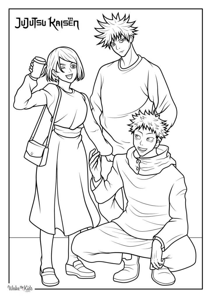 Jujutsu Kaisen Coloring Pages
