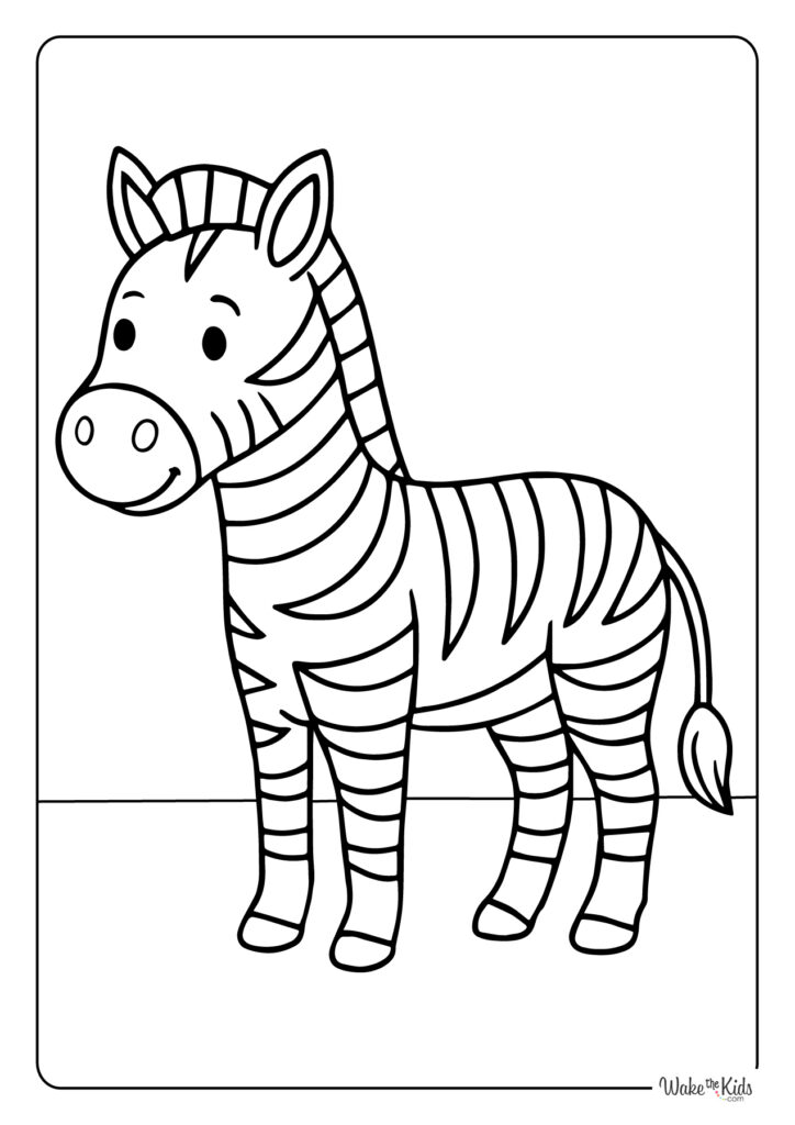 Zebra Coloring Pages