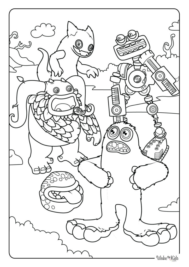 My Singing Monsters Coloring Pages