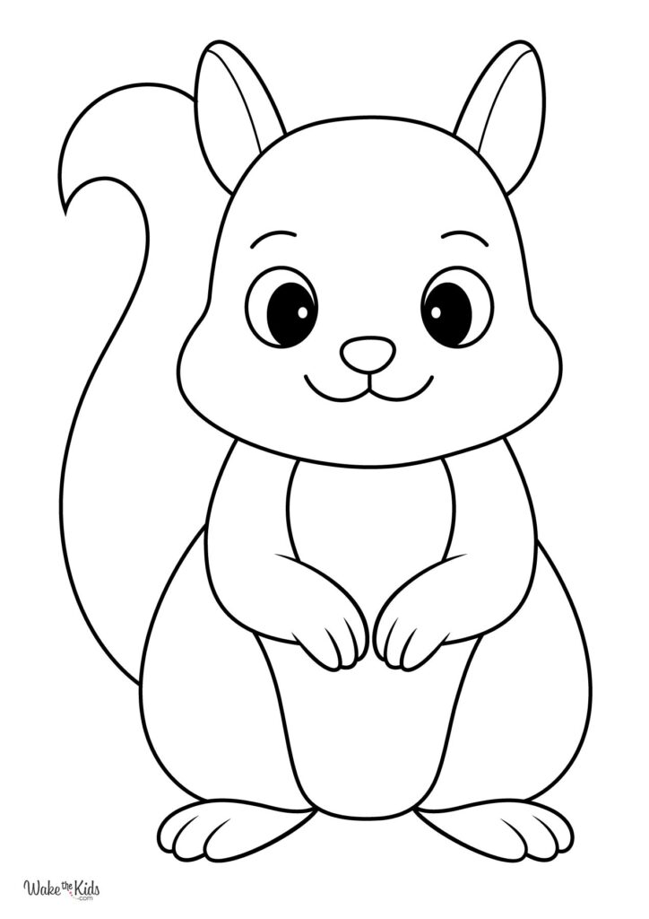 Squirrel Coloring Pages