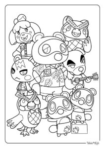 Animal Crossing Coloring Pages
