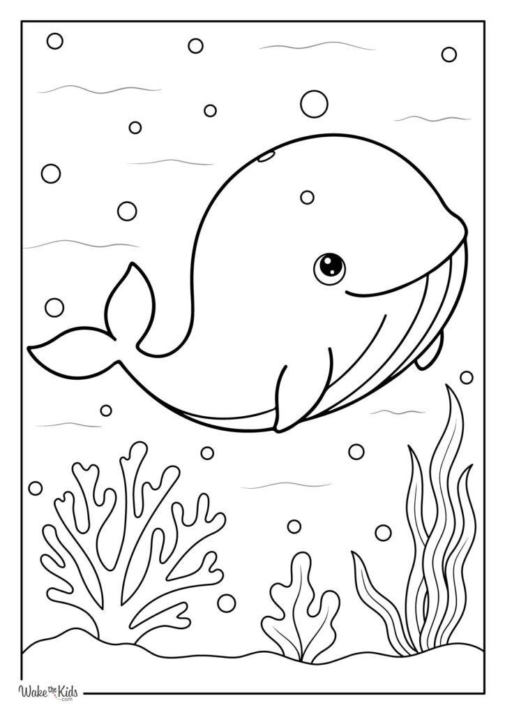 Whale Coloring Pages