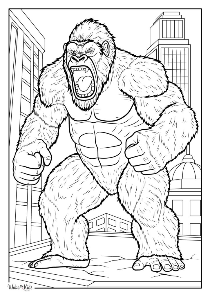 King Kong Coloring Pages