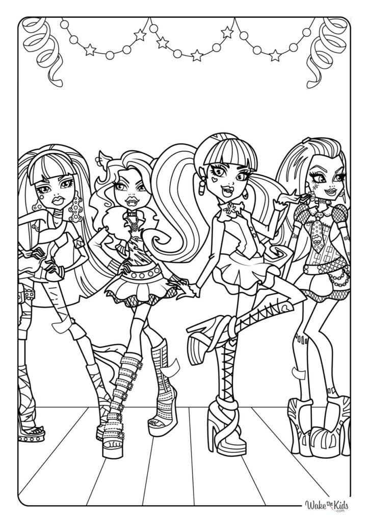 Monster High Coloring Pages