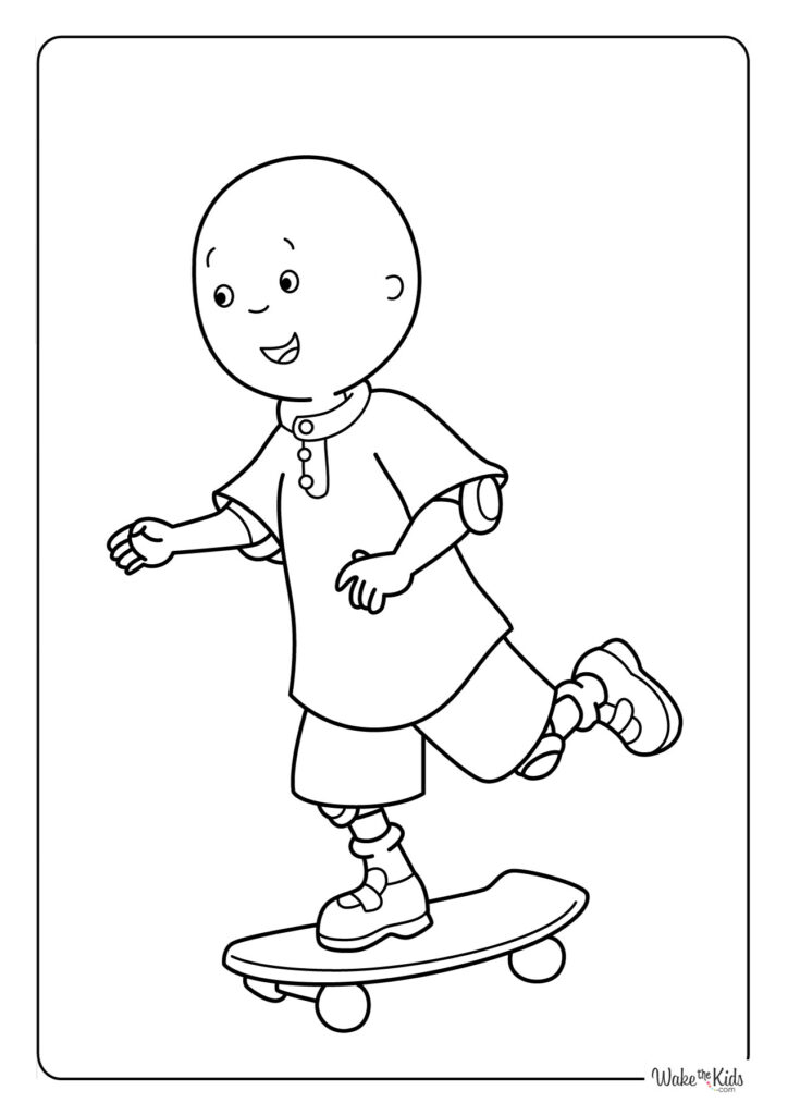 Caillou Coloring Pages