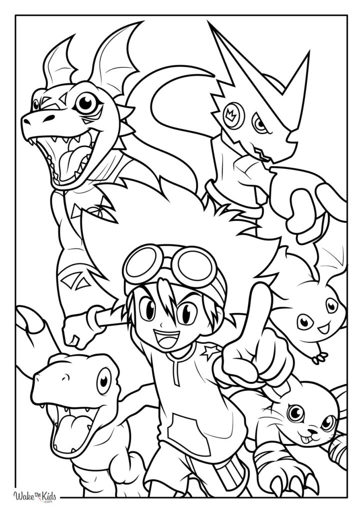 Digimon Coloring Pages