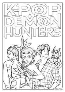 KPop Demon Hunters Coloring Pages
