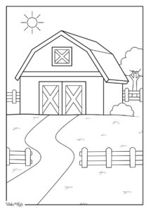 Barn Coloring Pages