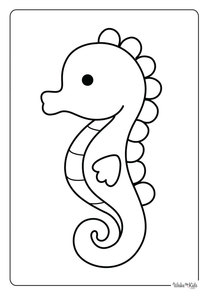 Seahorse Coloring Pages