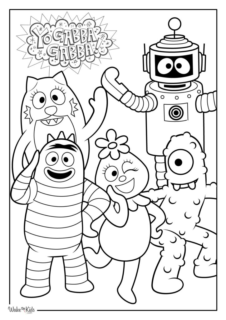 Yo Gabba Gabba Coloring Pages