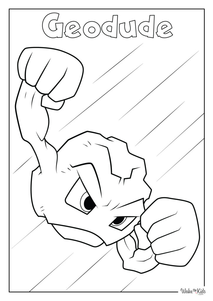 Geodude Coloring Pages