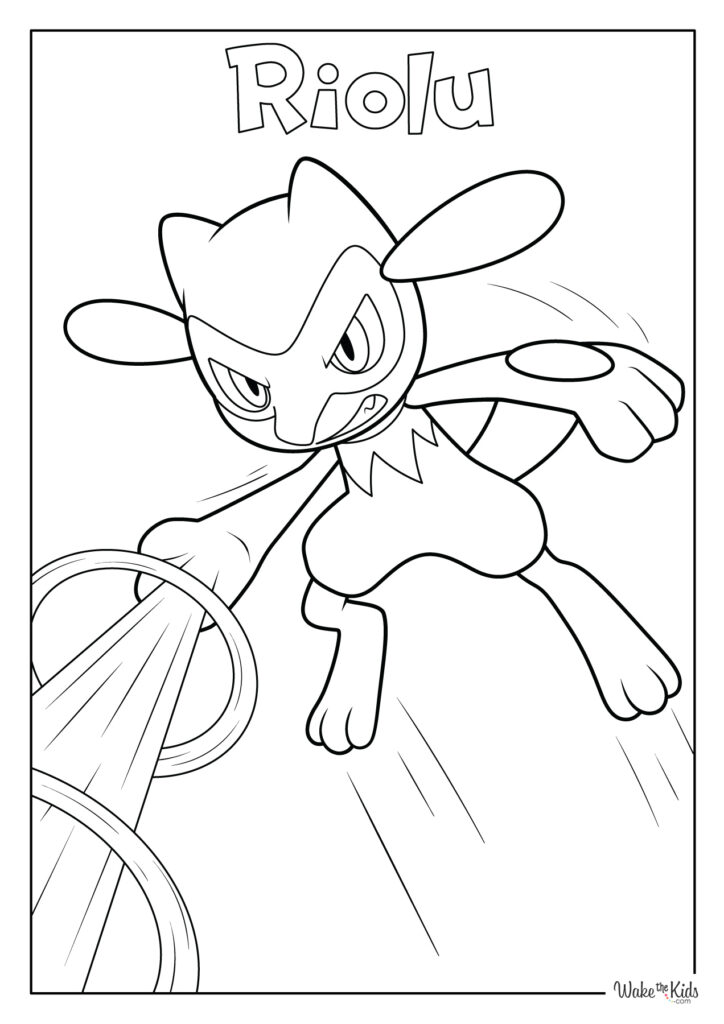 Riolu Coloring Pages