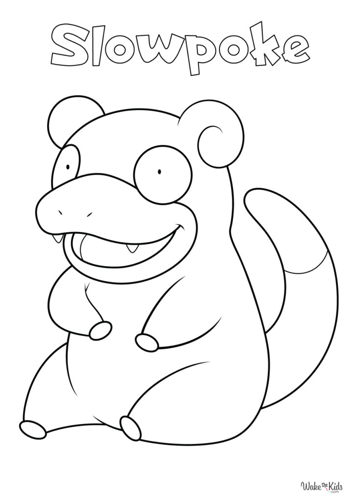 Slowpoke Coloring Pages