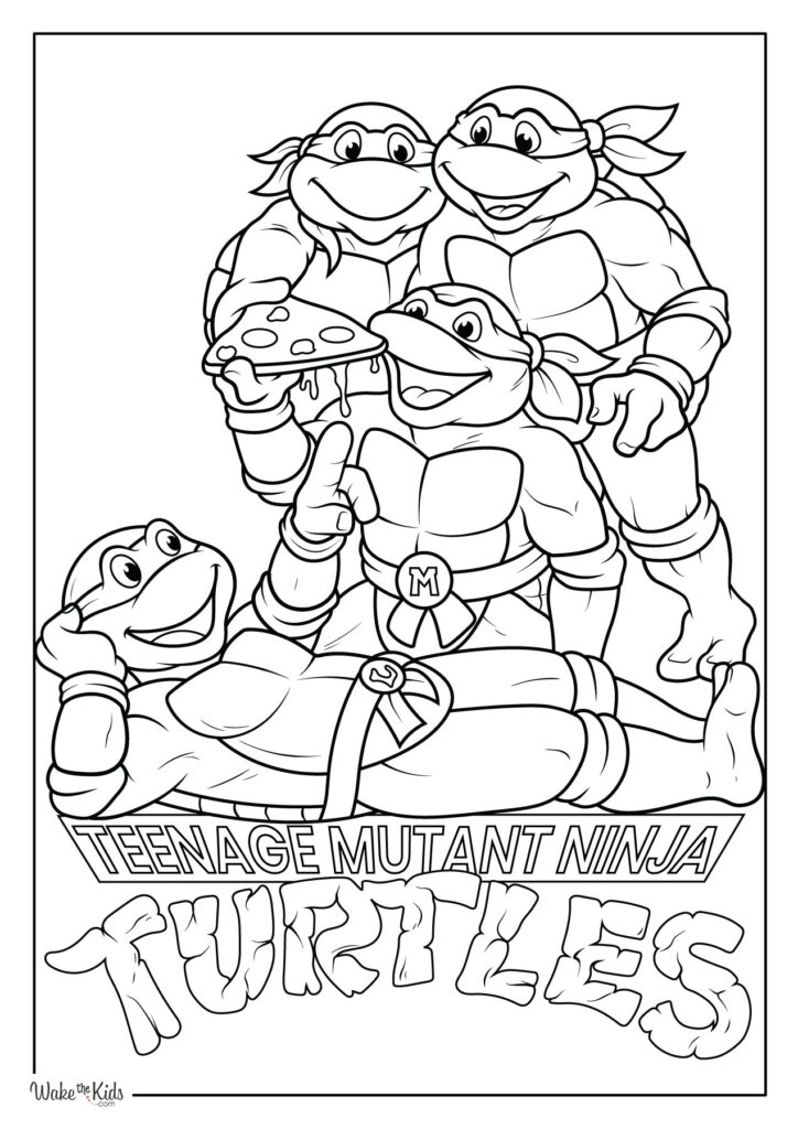 Teenage Mutant Ninja Turtles Coloring Pages