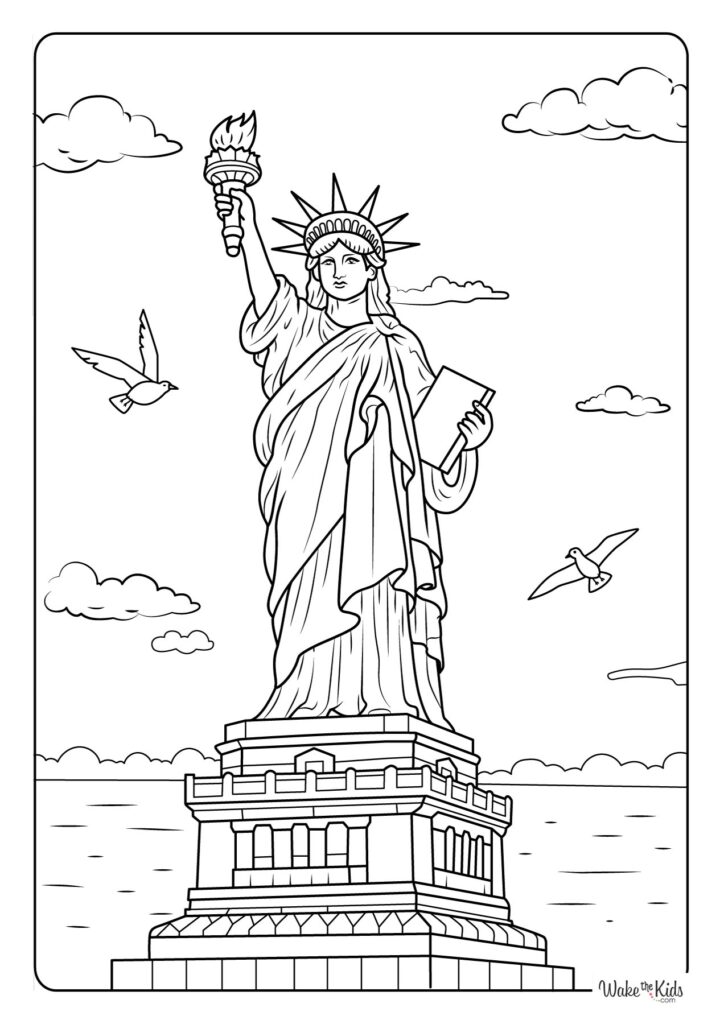 Statue of Liberty Coloring Pages