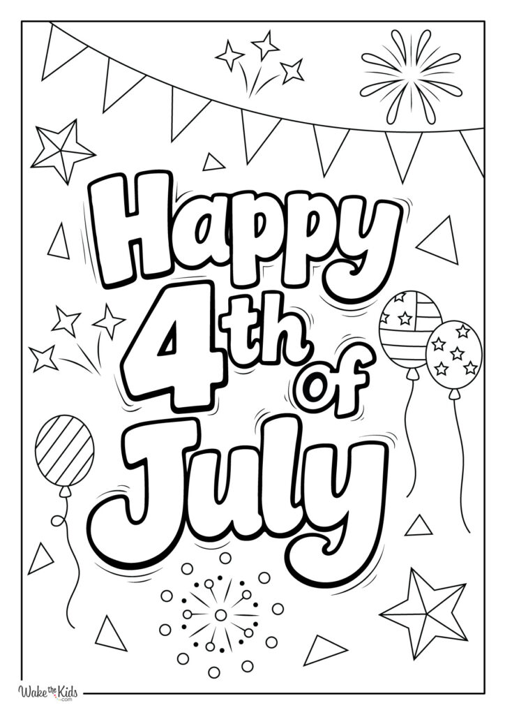 4th of July Coloring Pages