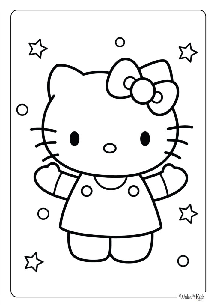 Hello Kitty Coloring Pages