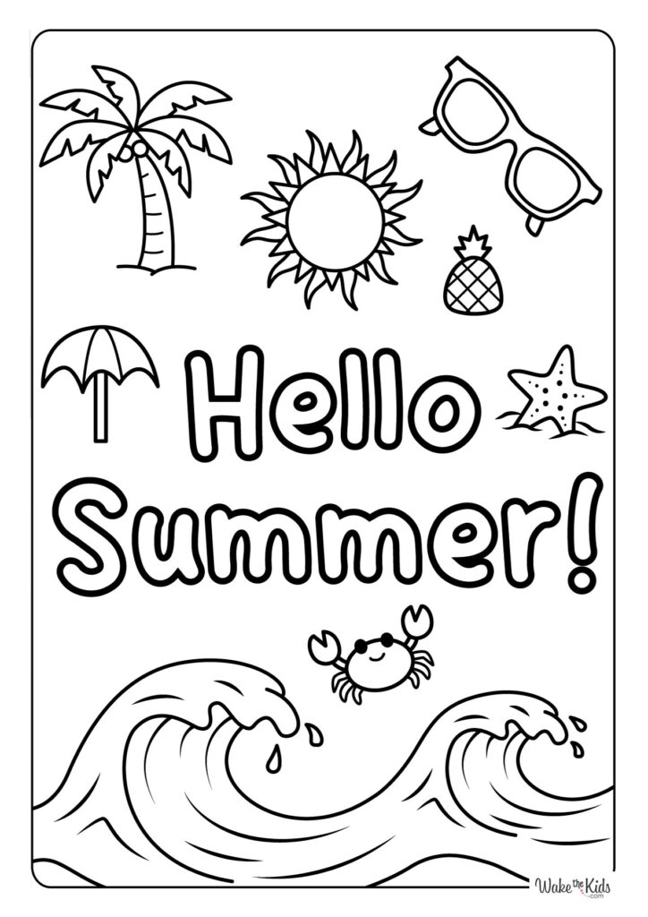 Summer Coloring Pages