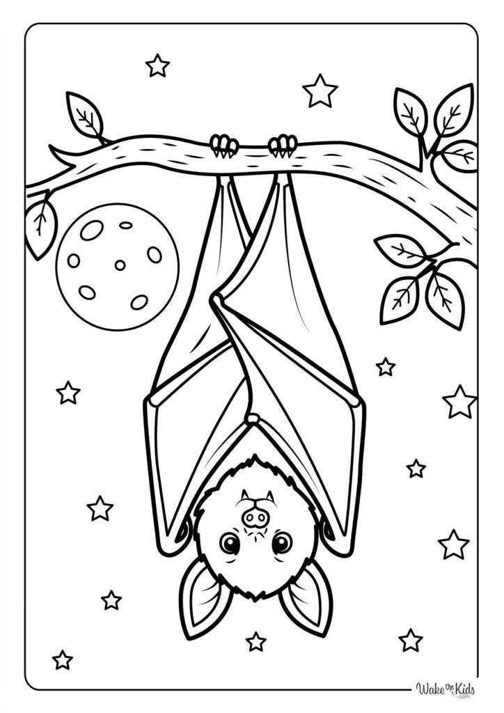 Bat Coloring Pages