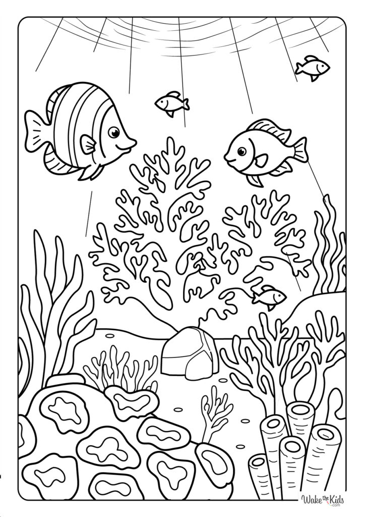 Coral Reef Coloring Pages
