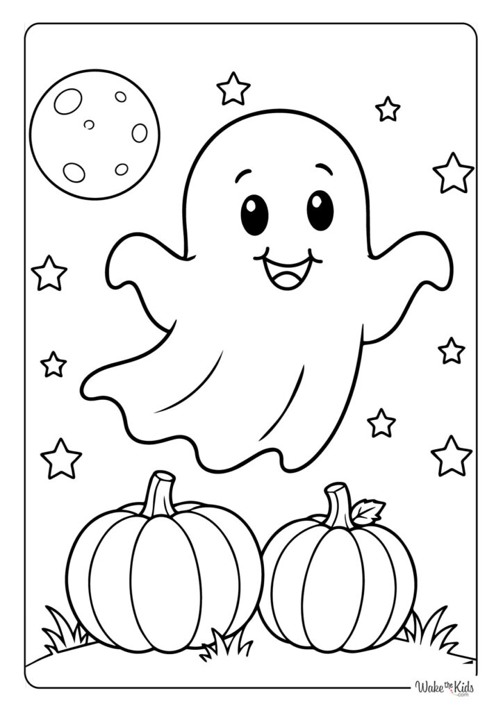 Ghost Coloring Pages