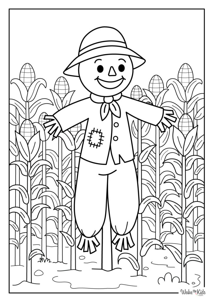 Scarecrow Coloring Pages