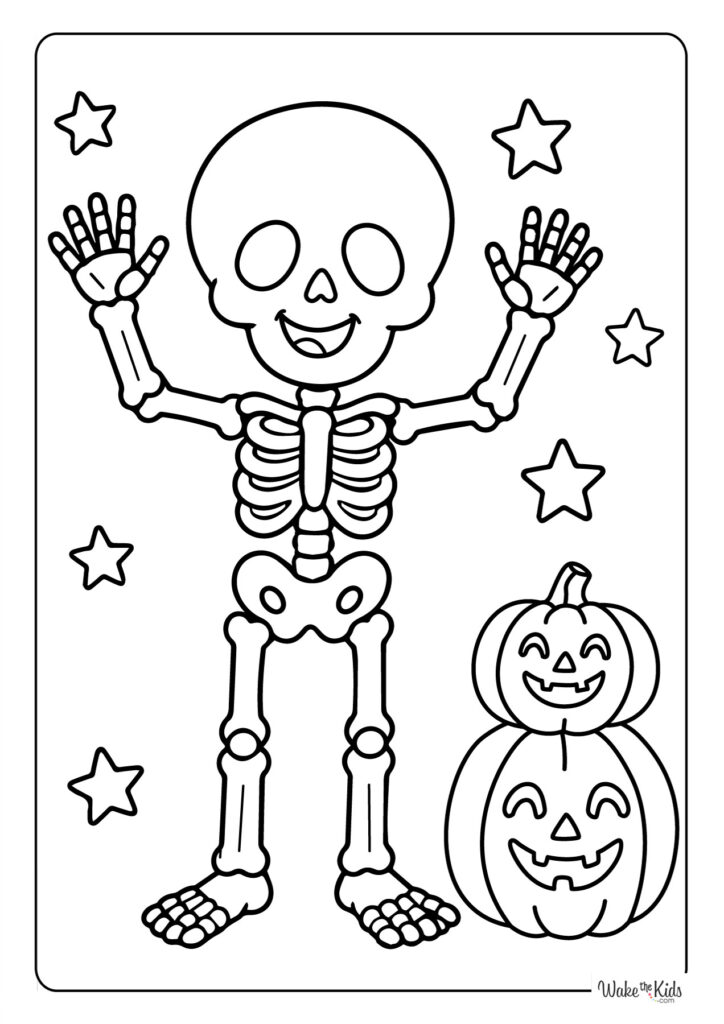 Skeleton Coloring Pages
