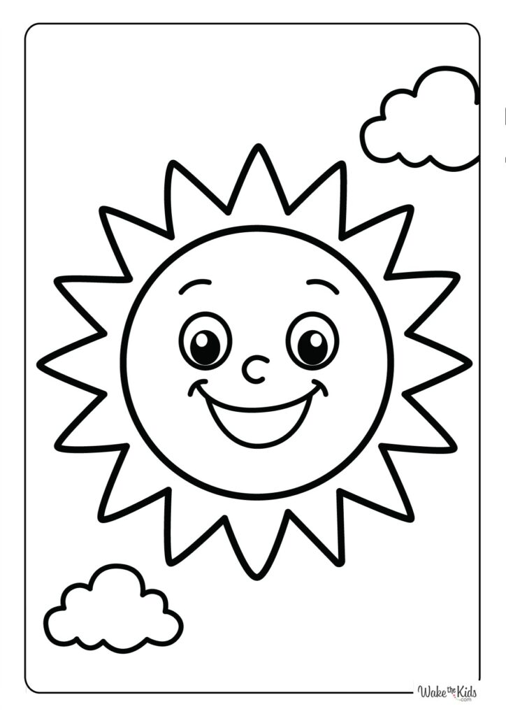 Sun Coloring Pages