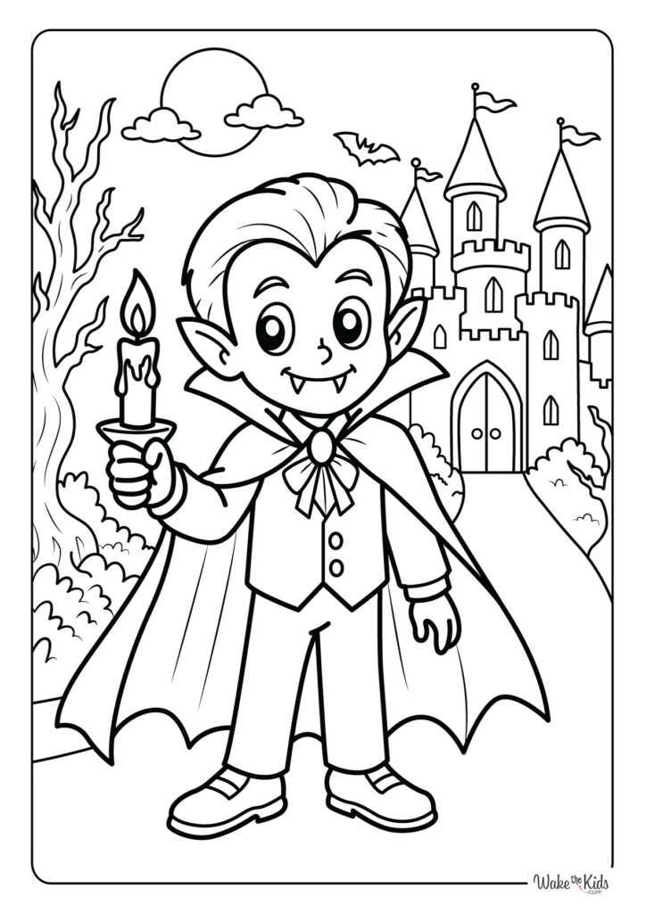 Vampire Coloring Pages