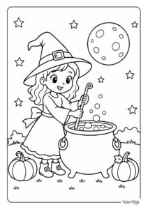 Witch Coloring Pages