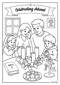 Advent Coloring Pages