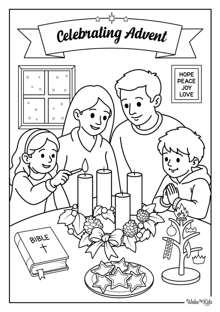 Advent Coloring Pages