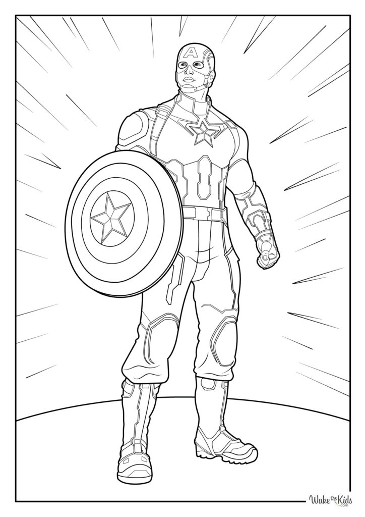 Captain America Coloring Pages