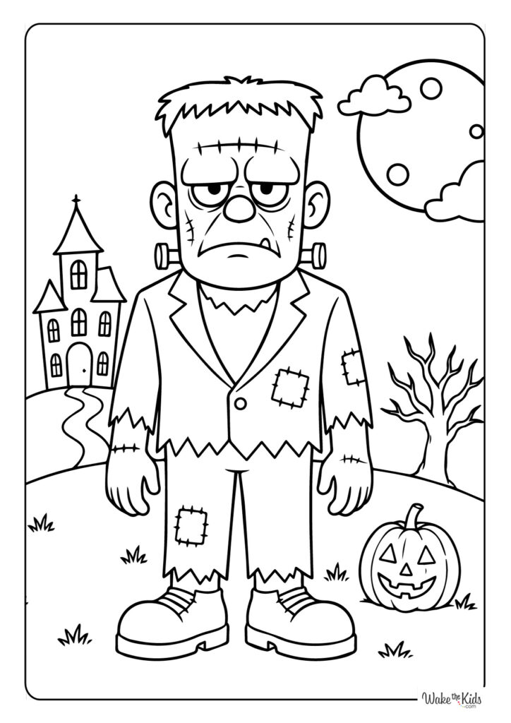 Frankenstein Coloring Pages
