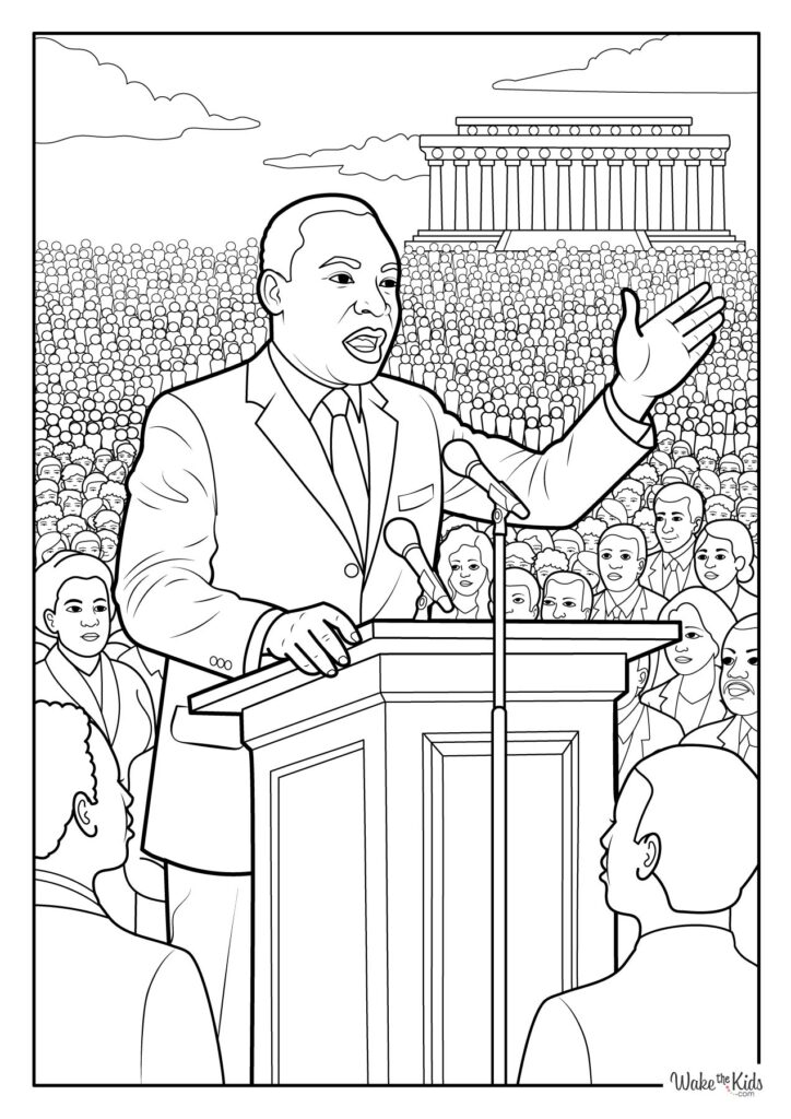 Martin Luther King Jr. Coloring Pages