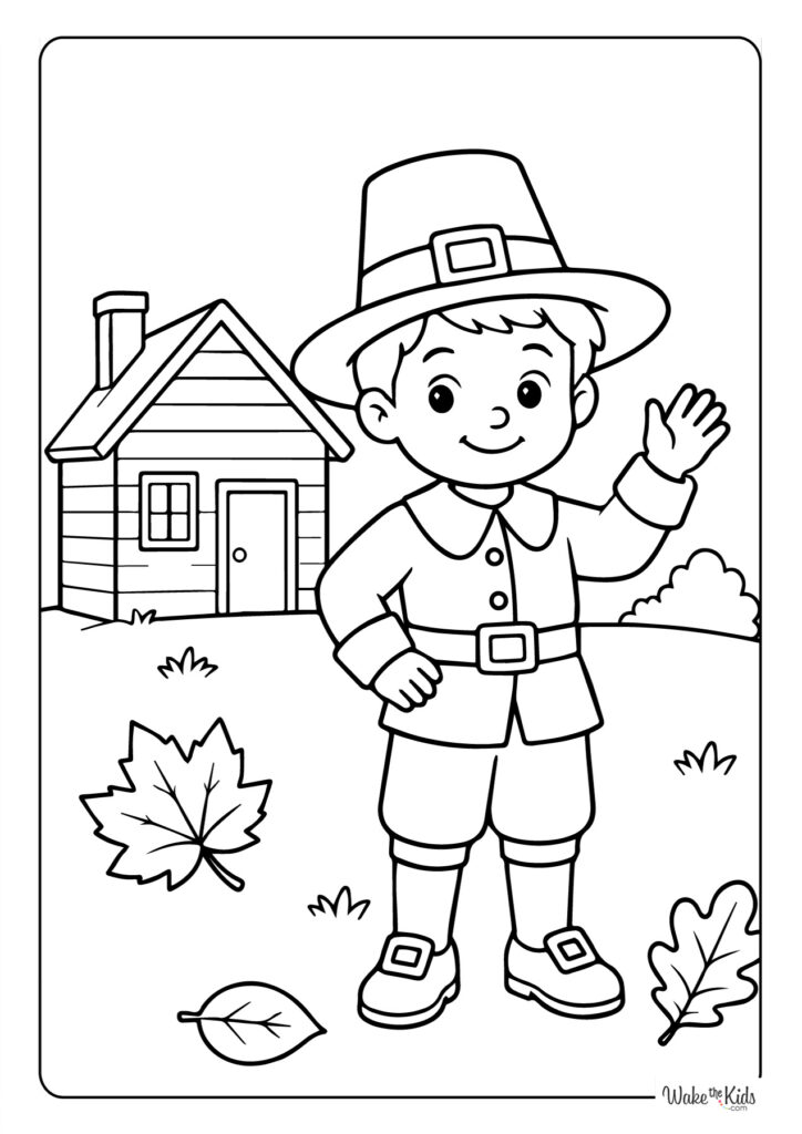 Pilgrim Coloring Pages
