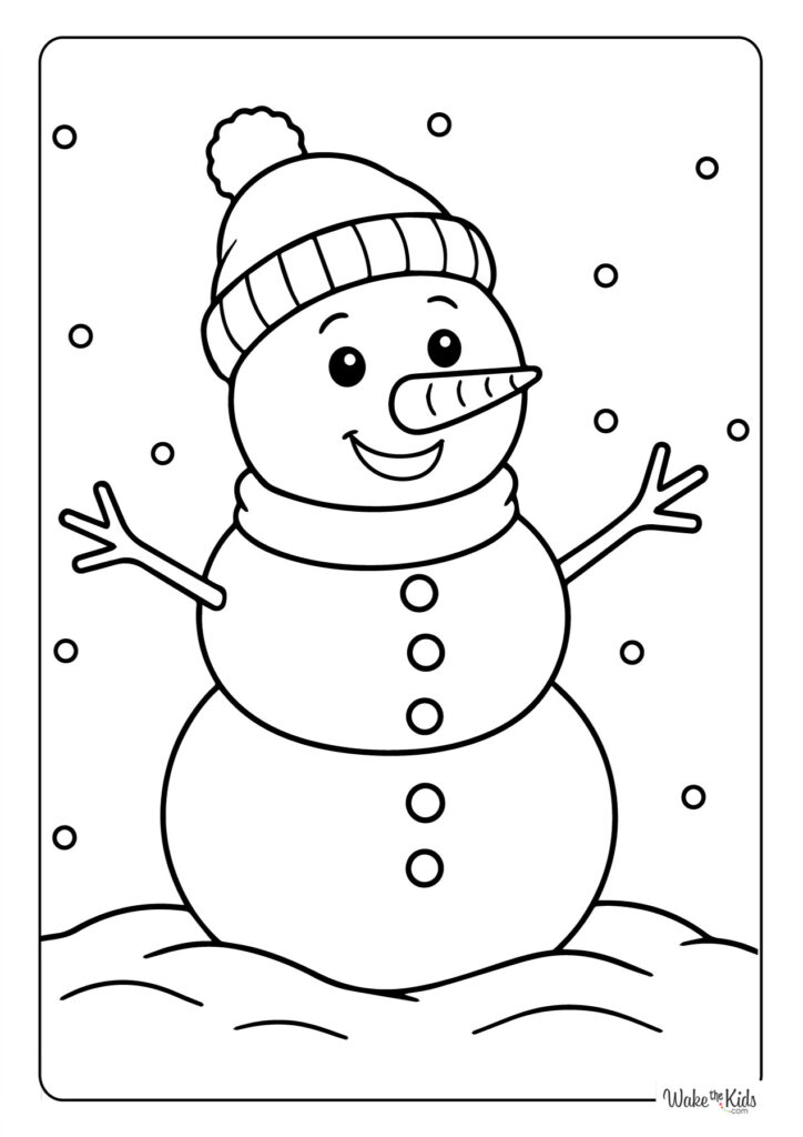 Snowman Coloring Pages
