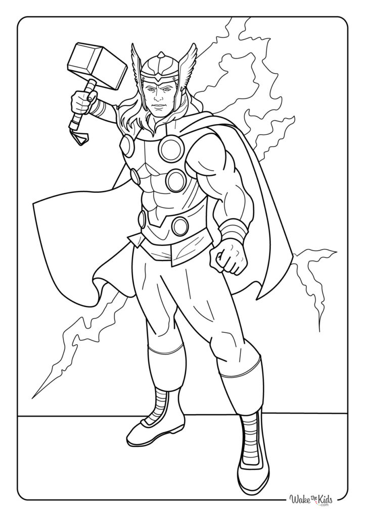 Thor Coloring Pages