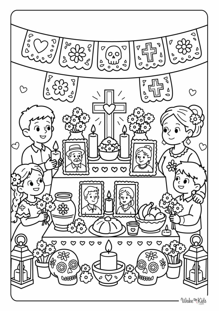 Day of the Dead Coloring Pages