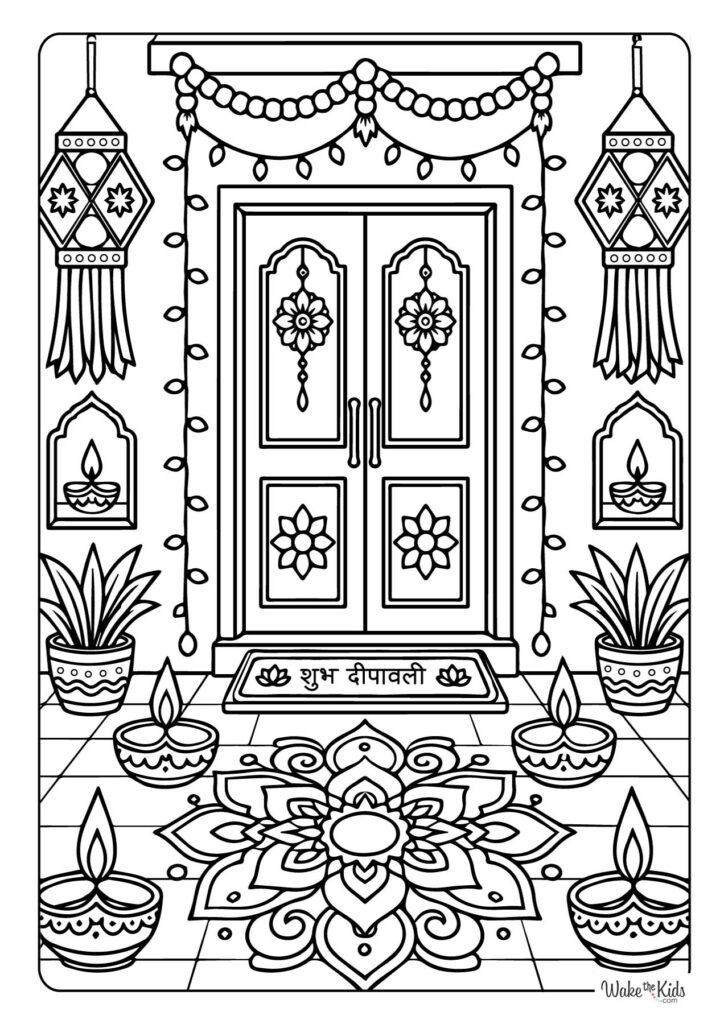 Diwali Coloring Pages