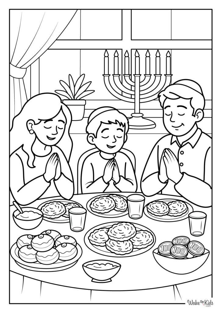 Hanukkah Coloring Pages