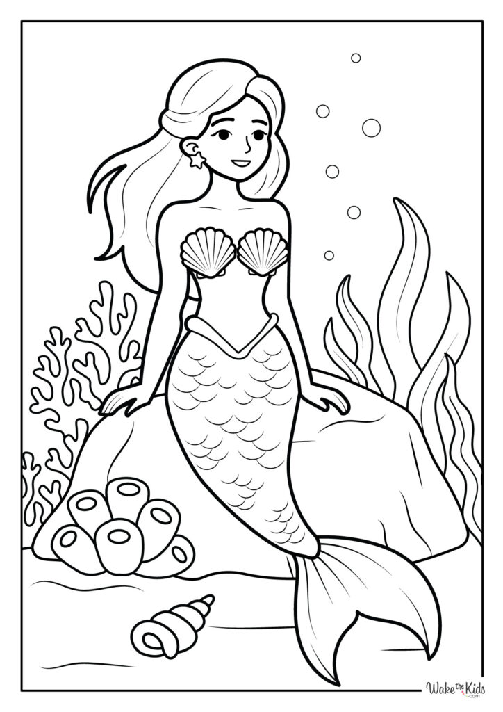 Mermaid Coloring Pages