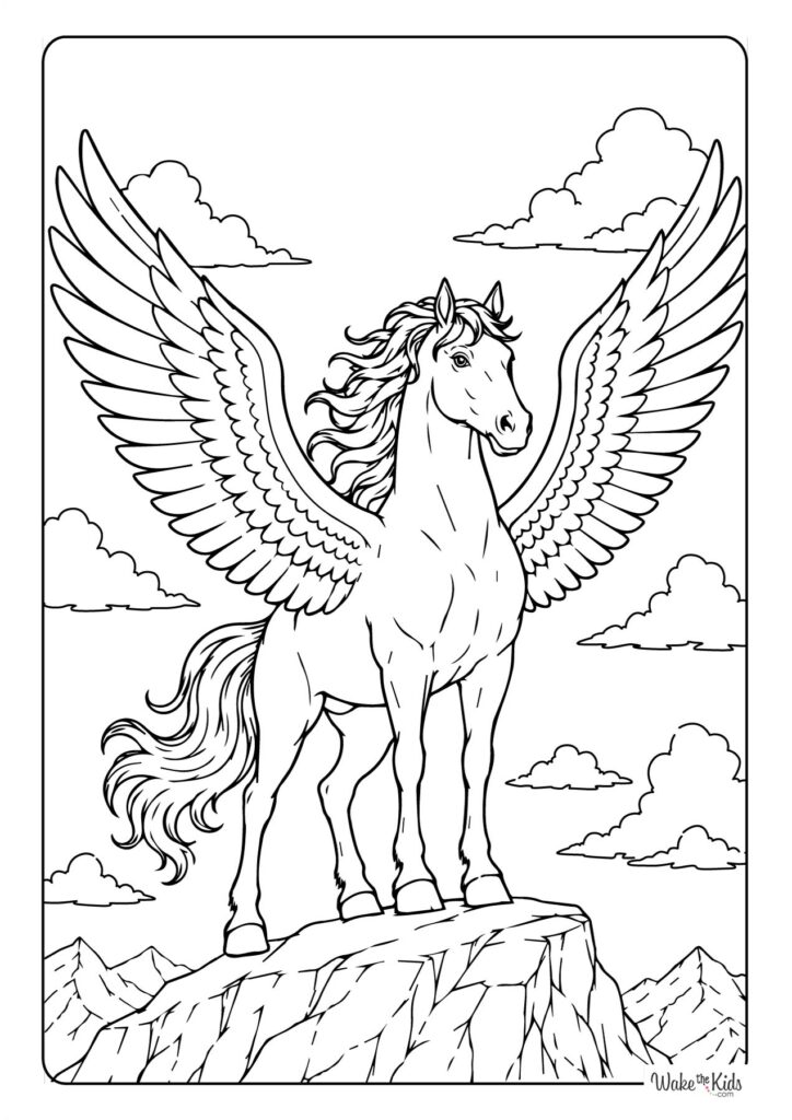 Pegasus Coloring Pages