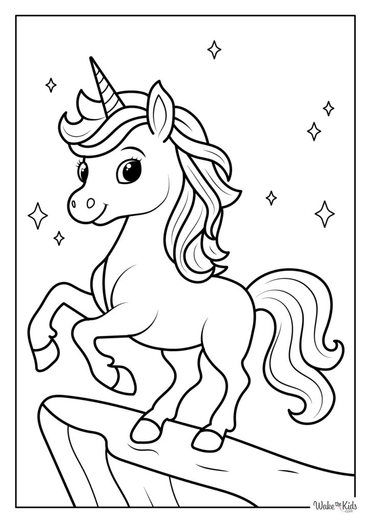 Unicorn Coloring Pages